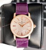 NEW! Swiss Grade Vacheron Constantin Traditionnelle Ultra-Thin Iced Out Rose Gold Watch